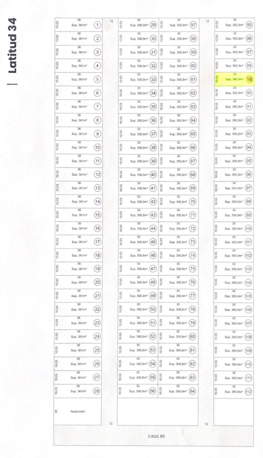 Imagen Terreno 90 entre 143 y 152 