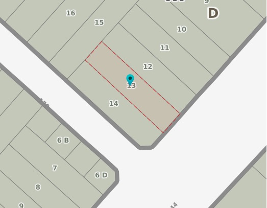 Imagen Terreno 44 entre 169 y 170