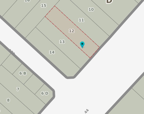 Imagen Terreno 44 entre 169 y 170